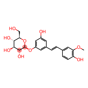 β-D-Glucopyranoside, 3-hydroxy-5-[(1E)-2-(4-hydroxy-3-methoxyphenyl)ethenyl]phenyl