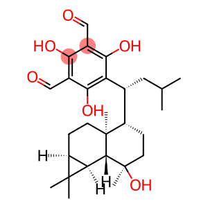 1,3-Benzenedicarboxaldehyde, 5-[(1R)-1-[(1aS,3aS,4S,7R,7aR,7bS)-decahydro-7-hydroxy-1,1,3a,7-tetramethyl-1H-cyclopropa[a]naphthalen-4-yl]-3-methylbutyl]-2,4,6-trihydroxy-