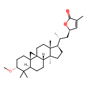 (23R)-23-Hydroxy-3α-methoxy-9β,19-cyclo-5α-lanost-24-en-26-oic acid γ-lactone