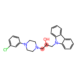 1-(9H-carbazol-9-yl)-3-(4-(3-chlorophenyl)piperazin-1-yl)propan-2-ol