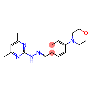 4-(4-morpholinyl)benzaldehyde (4,6-dimethyl-2-pyrimidinyl)hydrazone