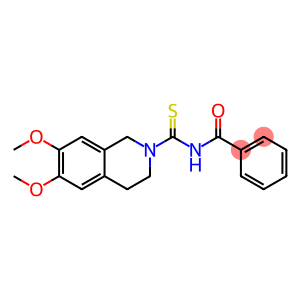 N-(6,7-dimethoxy-1,2,3,4-tetrahydroisoquinoline-2-carbonothioyl)benzamide