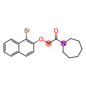 1-{[(1-bromo-2-naphthyl)oxy]acetyl}azepane