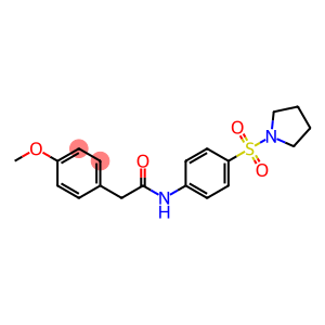2-(4-methoxyphenyl)-N-[4-(1-pyrrolidinylsulfonyl)phenyl]acetamide