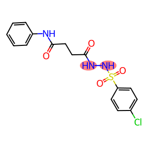 4-{2-[(4-chlorophenyl)sulfonyl]hydrazino}-4-oxo-N-phenylbutanamide