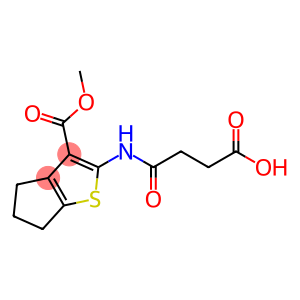 2-(3-CARBOXY-PROPIONYLAMINO)-5,6-DIHYDRO-4H-CYCLOPENTA[B]THIOPHENE-3-CARBOXYLIC ACID METHYL ESTER