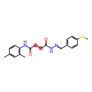 N-(2,4-dimethylphenyl)-4-{2-[4-(methylsulfanyl)benzylidene]hydrazino}-4-oxobutanamide