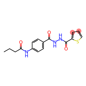 N-(4-{[2-(2-thienylcarbonyl)hydrazino]carbonyl}phenyl)butanamide