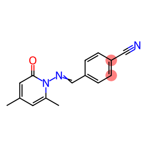 4-{[(4,6-dimethyl-2-oxo-1(2H)-pyridinyl)imino]methyl}benzonitrile