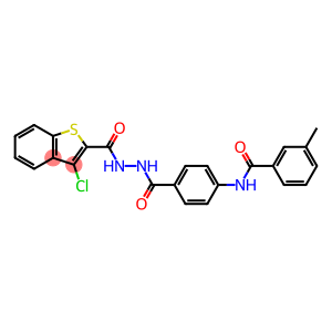 Benzo[b]thiophene-2-carboxylic acid, 3-chloro-, 2-[4-[(3-methylbenzoyl)amino]benzoyl]hydrazide