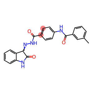 3-methyl-N-(4-{[2-(2-oxo-1,2-dihydro-3H-indol-3-ylidene)hydrazino]carbonyl}phenyl)benzamide