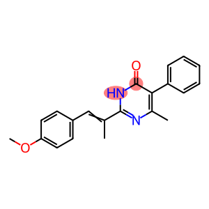 2-[2-(4-methoxyphenyl)-1-methylvinyl]-6-methyl-5-phenyl-4(3H)-pyrimidinone