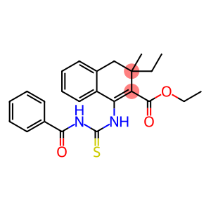 ethyl 1-{[(benzoylamino)carbothioyl]amino}-3-ethyl-3-methyl-3,4-dihydro-2-naphthalenecarboxylate