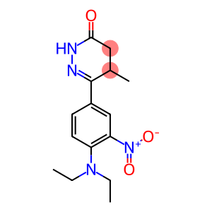 3(2H)-Pyridazinone, 6-[4-(diethylamino)-3-nitrophenyl]-4,5-dihydro-5-methyl-