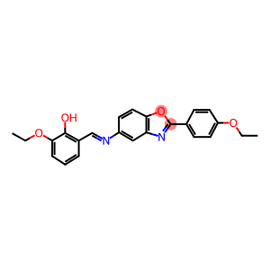 2-ethoxy-6-({[2-(4-ethoxyphenyl)-1,3-benzoxazol-5-yl]imino}methyl)phenol