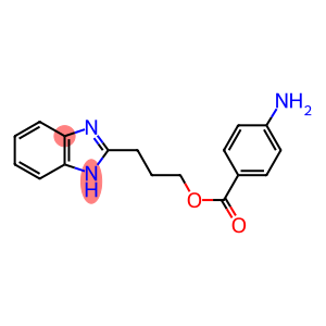 4-AMINO-BENZOIC ACID 3-(1 H-BENZOIMIDAZOL-2-YL)-PROPYL ESTER