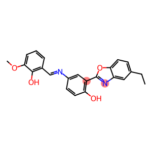 2-(5-ethyl-1,3-benzoxazol-2-yl)-4-[(2-hydroxy-3-methoxybenzylidene)amino]phenol