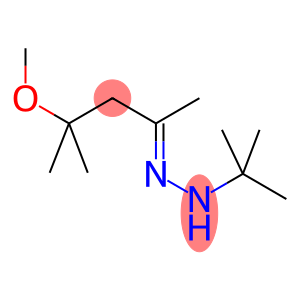 2-Pentanone, 4-methoxy-4-methyl-, 2-(1,1-dimethylethyl)hydrazone