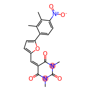 5-[(5-{4-nitro-2,3-dimethylphenyl}-2-furyl)methylene]-1,3-dimethyl-2,4,6(1H,3H,5H)-pyrimidinetrione