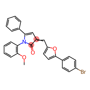 (3E)-3-{[5-(4-bromophenyl)furan-2-yl]methylidene}-1-(2-methoxyphenyl)-5-phenyl-1,3-dihydro-2H-pyrrol-2-one