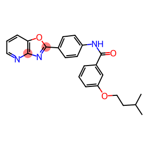 3-(isopentyloxy)-N-(4-[1,3]oxazolo[4,5-b]pyridin-2-ylphenyl)benzamide