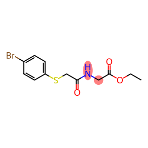 ETHYL 2-((2-[(4-BROMOPHENYL)SULFANYL]ACETYL)AMINO)ACETATE