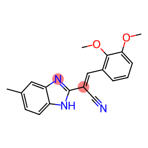 3-(2,3-dimethoxyphenyl)-2-(5-methyl-1H-benzimidazol-2-yl)acrylonitrile