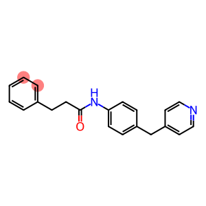 3-phenyl-N-[4-(pyridin-4-ylmethyl)phenyl]propanamide