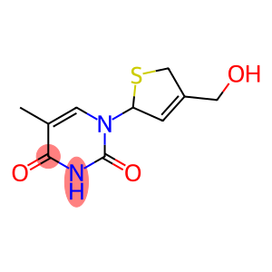 2,4(1H,3H)-Pyrimidinedione, 1-[2,5-dihydro-4-(hydroxymethyl)-2-thienyl]-5-methyl-
