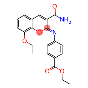 ethyl 4-{[3-(aminocarbonyl)-8-ethoxy-2H-chromen-2-ylidene]amino}benzoate