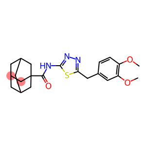 N-[5-(3,4-dimethoxybenzyl)-1,3,4-thiadiazol-2-yl]-1-adamantanecarboxamide