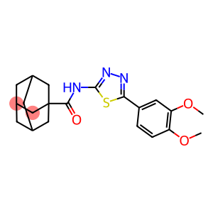 Tricyclo[3.3.1.13,7]decane-1-carboxamide, N-[5-(3,4-dimethoxyphenyl)-1,3,4-thiadiazol-2-yl]-