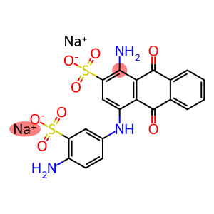 1-amino-4-(4-amino-3-sulphoanilino)-9,10-dihydro-9,10-dioxoanthracene-2-sulphonic acid, sodium salt