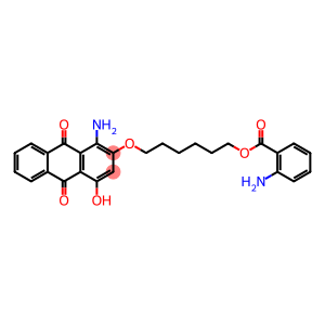 [(1-amino-4-hydroxy-9,10-dioxo-2-anthryl)oxy]-1,6-cyclohexyl anthranilate