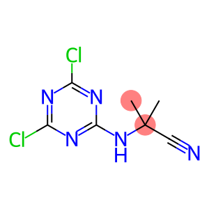 2-[(4,6-dichloro-1,3,5-triazin-2-yl)amino]-2-methylpropiononitrile