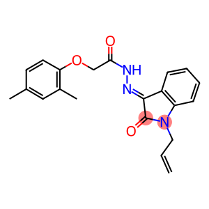 N'-(1-allyl-2-oxo-1,2-dihydro-3H-indol-3-ylidene)-2-(2,4-dimethylphenoxy)acetohydrazide