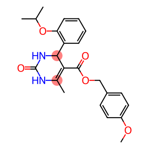 4-methoxybenzyl 4-(2-isopropoxyphenyl)-6-methyl-2-oxo-1,2,3,4-tetrahydro-5-pyrimidinecarboxylate