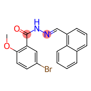 5-bromo-2-methoxy-N'-(1-naphthylmethylene)benzohydrazide