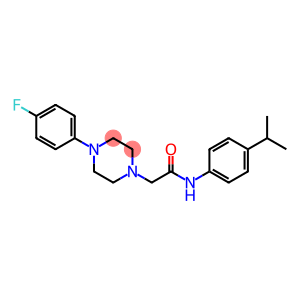 2-[4-(4-FLUOROPHENYL)PIPERAZINO]-N-(4-ISOPROPYLPHENYL)ACETAMIDE