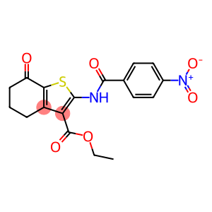 ethyl 2-({4-nitrobenzoyl}amino)-7-oxo-4,5,6,7-tetrahydro-1-benzothiophene-3-carboxylate