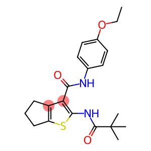 2-[(2,2-dimethylpropanoyl)amino]-N-(4-ethoxyphenyl)-5,6-dihydro-4H-cyclopenta[b]thiophene-3-carboxamide