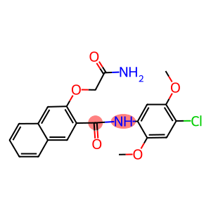 3-(2-amino-2-oxoethoxy)-N-(4-chloro-2,5-dimethoxyphenyl)-2-naphthamide