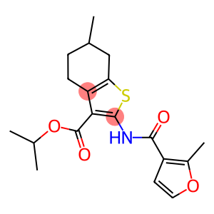 isopropyl 6-methyl-2-[(2-methyl-3-furoyl)amino]-4,5,6,7-tetrahydro-1-benzothiophene-3-carboxylate