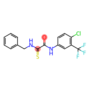2-(BENZYLAMINO)-N-[4-CHLORO-3-(TRIFLUOROMETHYL)PHENYL]-2-THIOXOACETAMIDE