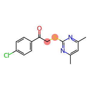1-(4-CHLOROPHENYL)-2-[(4,6-DIMETHYL-2-PYRIMIDINYL)SULFANYL]-1-ETHANONE