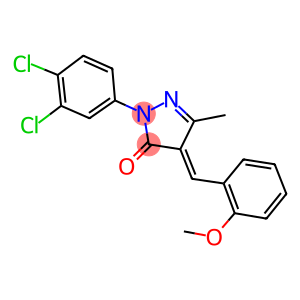 2-(3,4-dichlorophenyl)-4-(2-methoxybenzylidene)-5-methyl-2,4-dihydro-3H-pyrazol-3-one