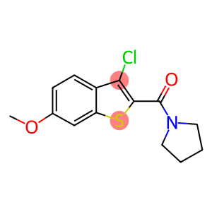 1-[(3-chloro-6-methoxy-1-benzothien-2-yl)carbonyl]pyrrolidine