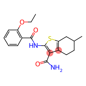 2-[(2-ethoxybenzoyl)amino]-6-methyl-4,5,6,7-tetrahydro-1-benzothiophene-3-carboxamide