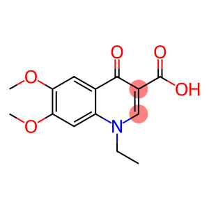 1,4-Dihydro-6,7-methylenedioxy-1-ethyl-4-oxosynoline-3-carbonoic acid