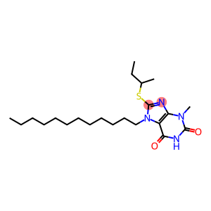 8-(sec-butylsulfanyl)-7-dodecyl-3-methyl-3,7-dihydro-1H-purine-2,6-dione